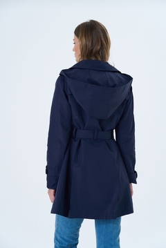 Trench piloto azul marino - comprar online