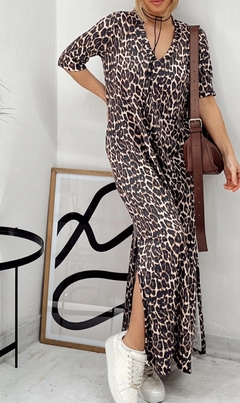 Vestido largo Print jersey SS25