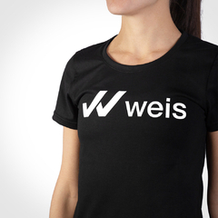 REMERA MUJER WEIS LOGO / NEGRA - tienda online