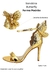 Sandália Feminina Dourada com Glitter Butterfly - loja online