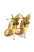 Sandália Feminina Dourada com Glitter Butterfly na internet