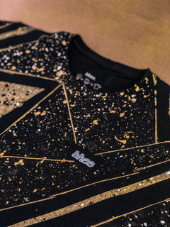 Camiseta Preta Ouro Estrelar - loja online