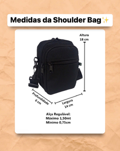 Shoulder Bag Preta Colorida Fluida - loja online