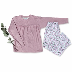ÚLTIMOS! Pijama Remera Coral Rosa T2 - comprar online