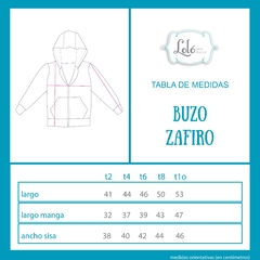 Buzo Zafiro Aero T2 - Loló Para Chicos