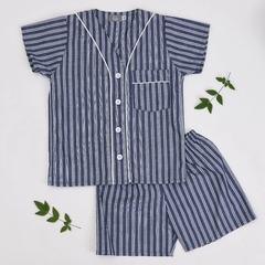 Pijama Camisa Cleon Azul - comprar online