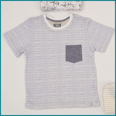 Remera Pictor Rayas Azul T12