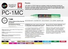 POSCA 1MC - VERMELHO (0,7mm) - comprar online