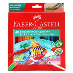 ECOLÁPIS AQUARELÁVEL 48 CORES - FABER CASTELL