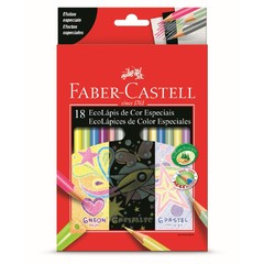 ECOLÁPIS EFEITOS ESPECIAIS 18 CORES - FABER CASTELL