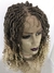 Peruca Lace Front 13x4 Trança Micro Locs Curl 22" - T4/27/613 Loira