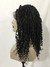 Imagem do Peruca Lace Front 13x4 Trança Micro Locs Curl 22" - 1B Preto Natural