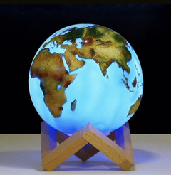 Lámpara Planeta Tierra 3D