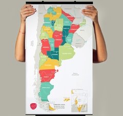 Mapa de Argentina Para colgar y Marcar