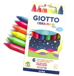 Crayon Giotto Maxi neon x6 colores