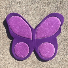 Alas de mariposa monarca/rayas/violeta