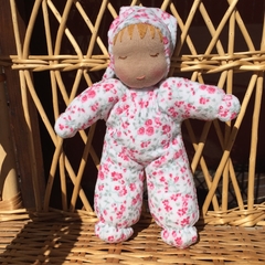 bebe muñeco artesanal de tela sleeping baby - tienda online