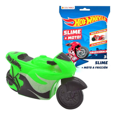 hot wheels slime + moto fricción