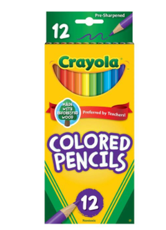 Lápices de colores x 12 Crayola