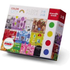 Floor puzzle 24 pc ciudad de color, can you find? Activity