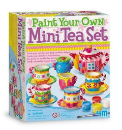 Pinta tu mini set de té en porcelana
