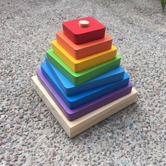 Torre apilable cuadrada 7 colores
