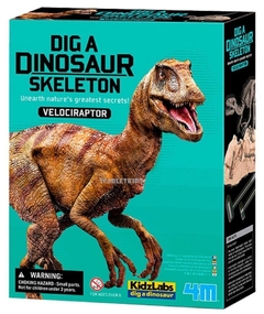 Dinosaurio juego de excavación velociraptor kidz lab