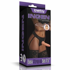 INGEN LOVETOY CINTA PENIANA 19X4CM DILDO SEM ESCROTO – CÓD 1474