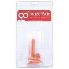 PRÓTESE REALÍSTICA 10X2,2CM COM ESCROTO, VENTOSA SEM VIBRADOR - CÓD 1170