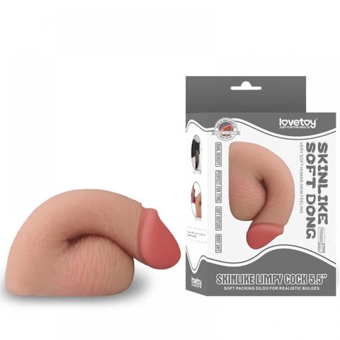 LOVETOY SKINLIKE SOFT DONG PRÓTESE PACKING MACIA SEM EREÇÃO – CÓD 1223