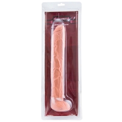 PRÓTESE REALÍSTICA 34X5,3CM MACIÇA COM ESCROTO E SEM VIBRADOR - CÓD 1301