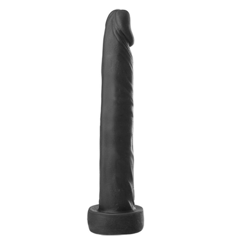 PRÓTESE REALÍSTICO 13,5X2,3CM MACIÇO SEM VIBRADOR COR PRETA - CÓD 1384