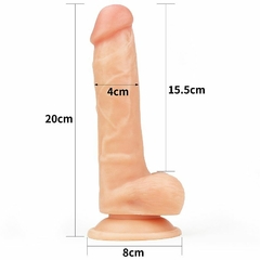 INGEN LOVETOY CINTA PENIANA 20X4CM DILDO COM ESCROTO – CÓD 1473