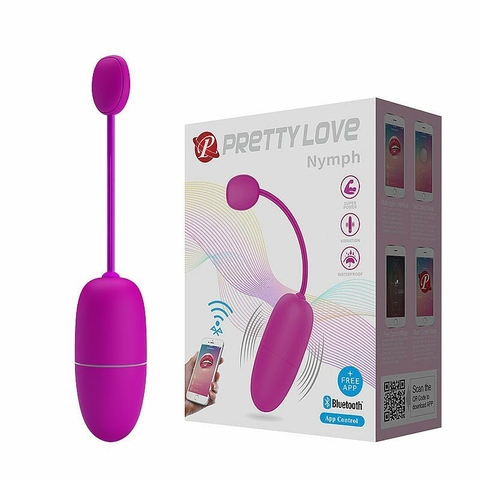 PRETTY LOVE NYMPH BULLET EM SILICONE COM 12 MODOS DE VIBRAÇÃO E CONTROLE POR APLICATIVO - CÓD 2500