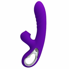 PRETTY LOVE JERSEY VIBRADOR DE PONTO G COM 12 MODOS DE VIBRAÇÃO E ESTIMULADOR COM 4 MODOS DE PULSAÇÃO – CÓD 2557