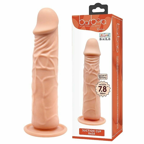 PRÓTESE REALÍSTICO 20X4,2CM MACIÇO SEM VIBRADOR COR BEGE