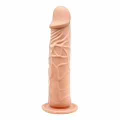 PRÓTESE REALÍSTICO 20X4,2CM MACIÇO SEM VIBRADOR COR BEGE - CÓD 1541