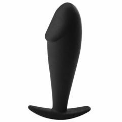 PLUG ANAL 10X3CM EM SILICONE COR PRETA - CÓD 51421