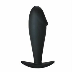 PLUG ANAL 10X3CM EM SILICONE COR PRETA - CÓD 51421