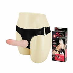 ULTRA CYBERSKIN PENIS CINTA COM PÊNIS 16,9X3,5 COR BEGE - CÓD 1505