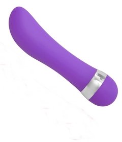 VIBRADOR 11,3X2,3CM PONTO G AVELUDADO COR ROXO - CÓD 2072