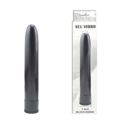 VIBRADOR PERSONAL LISO 17,5 CM MULTIVELOCIDADE COR PRETA - CÓD 2095