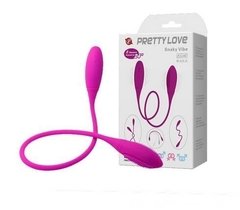 VIBRADOR DUPLO FLEXÍVEL PRETTY LOVE SNAKY VIBE COM 7 VIBRAÇÕES RECARREGÁVEL - CÓD 2118