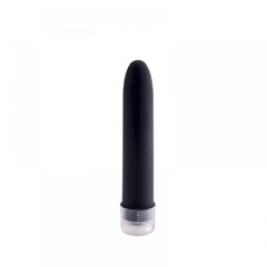 VIBRADOR 13,5X2,5CM PERSONAL TEXTURA EMBORRACHADA PRETO - CÓD 2180