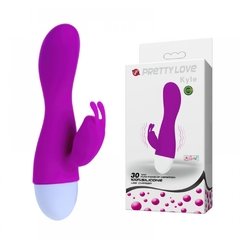 PRETTY LOVE KYLE VIBRADOR 15X3CM RECARREGÁVEL PONTO G COM ESTIMULADOR CLITORIANO E 30 MODOS DE VIBRAÇÃO – CÓD 2198