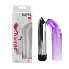 CHARM G VIBE VIBRADOR 13,3X2,4CM PERSONAL COM CAPA PONTO G LISA ROXO – CÓD 2223