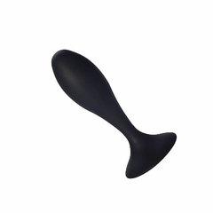 PLUG ANAL 9,1X2,7CM EM SILICONE COR PRETA – CÓD 51382