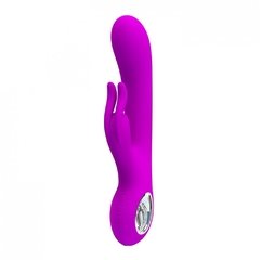 PRETTY LOVE HOT RABBIT - VIBRADOR COM ESTIMULADOR CLITORIANO E 7 MODOS DE VIBRAÇÃO – CÓD 2257