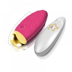 MAN NUO DINI VIBRATING EGG CÁPSULA VIBRATÓRIA TEXTURIZADA WIRELESS COM 10 MODOS DE VIBRAÇÃOCOR MAGENTA – CÓD 2262