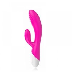 VIBRADOR 20X4CM COM SALIÊNCIAS MASSAGEADORAS, ESTIMULADOR CLITORIANO COM 10 MODOS DE VIBRAÇÃO – CÓD 2272